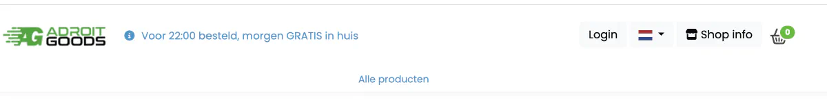 De instelling voor de welkomsttekst bij Verzending aanvullende informatie